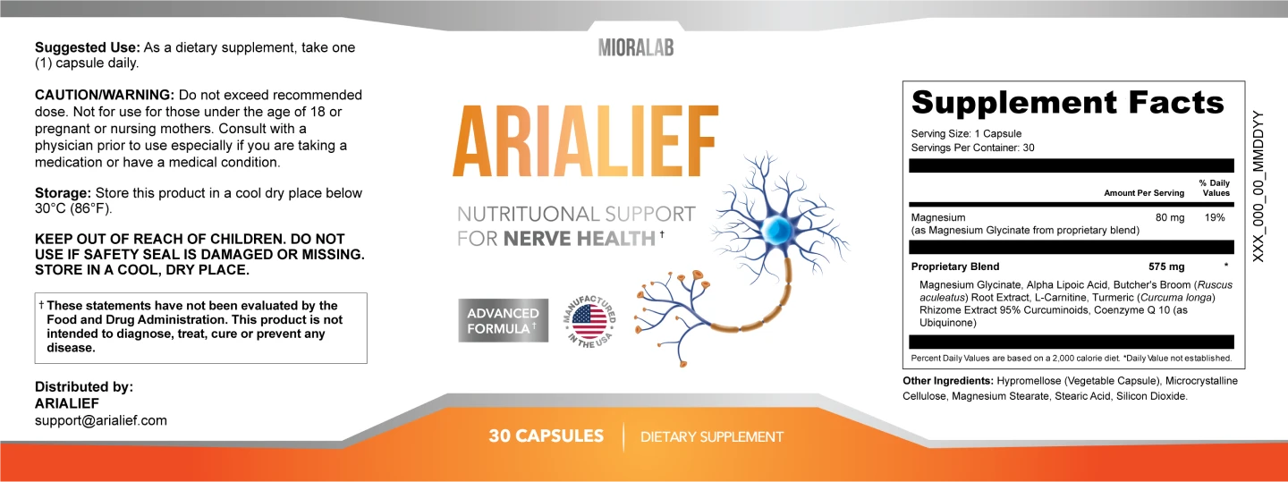 arialief-supplement-facts